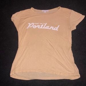 Meet Me in Portland yellow tee